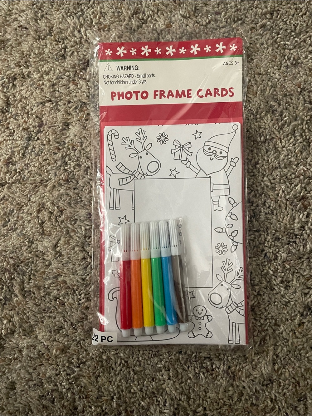 Christmas Photo Frame Cards Coloring Kit